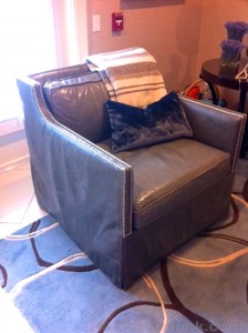 Grey Leather Chair