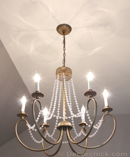 gold chandelier for nursery