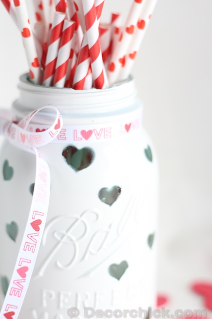 A Set Of Glass Jars A Cute Jar Filled With Hearts And A Glass