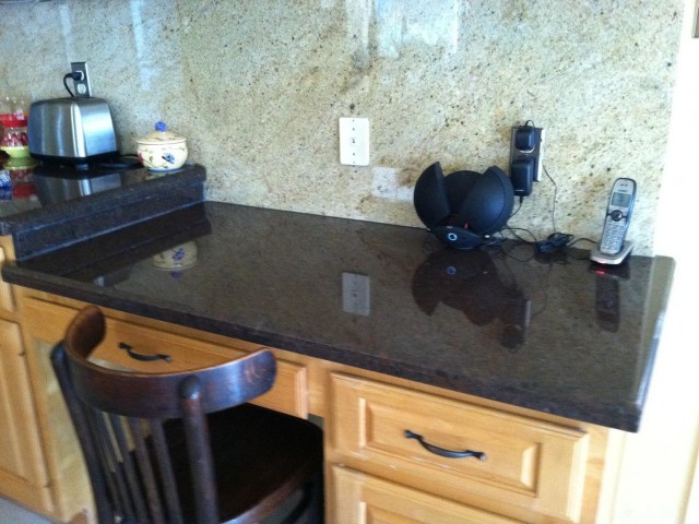 Granite Kitchen Desk