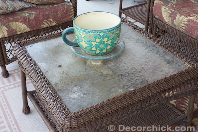 Dirty Outdoor Table