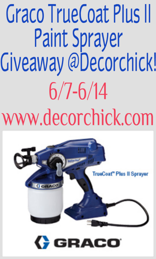 Graco Paint Sprayer Giveaway