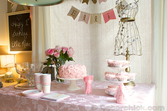 shabby chic party decor