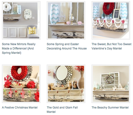 Mantel Gallery | www.decorchick.com