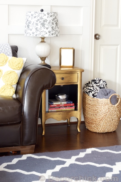 dining room metallic painted furniture