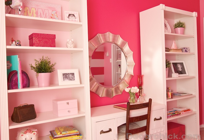 A Dreamy Girl Room Makeover With Hidden Door Bookcase Decorchick