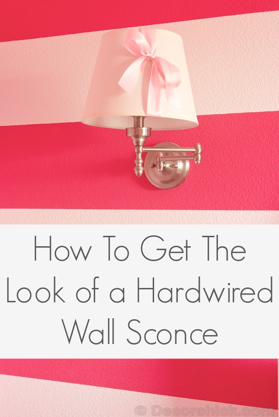 How to Make a Corded Lamp Look Hardwired - Honeybear Lane