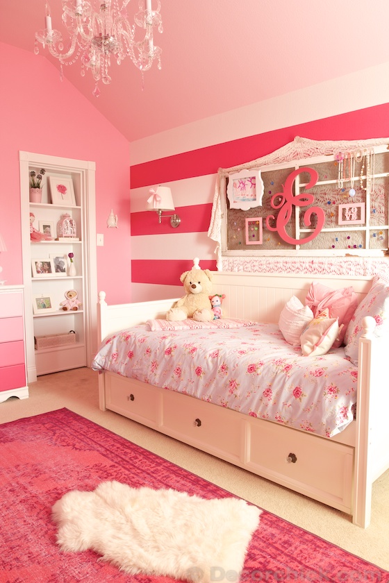 A Dreamy Girl Room Makeover With Hidden Door Bookcase - Decorchick!