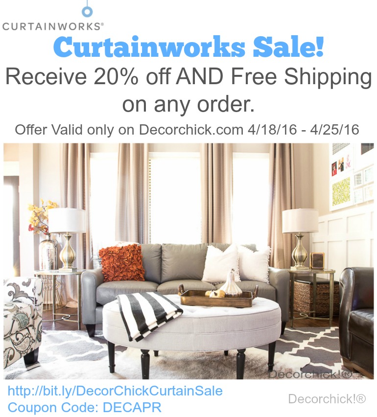Curtainworks Sale, only at Decorchick.com | Decorchick!®
