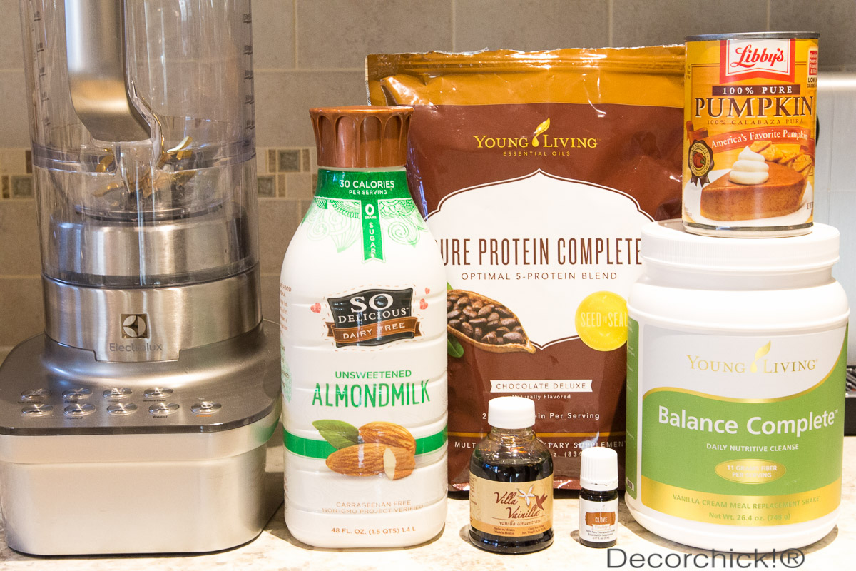 Chocolate Pumpkin Smoothie Ingredients | Decorchick!®