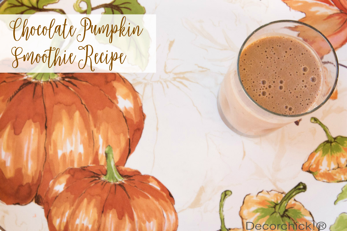 Chocolate Pumpkin Smoothie Recipe | Decorchick!®