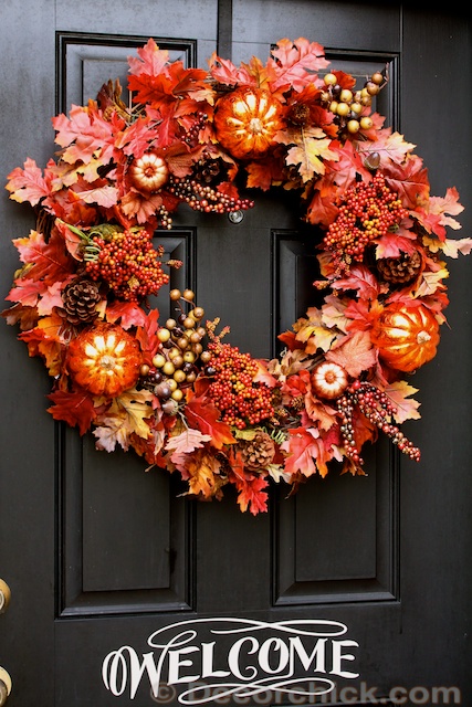 How To Make An Easy Wreath {Fall Front Door Wreath}