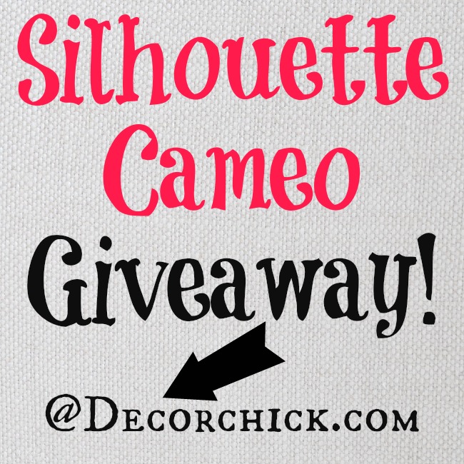 Silhouette Cameo Giveaway!