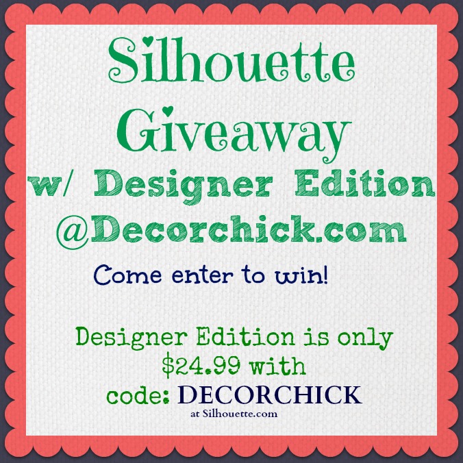 Silhouette Machine Giveaway With Designer Edition, and Other Awesomeness