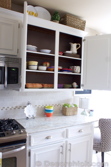 White Kitchen Makeover Reveal, Should White Kitchen Cabinets Be Inside