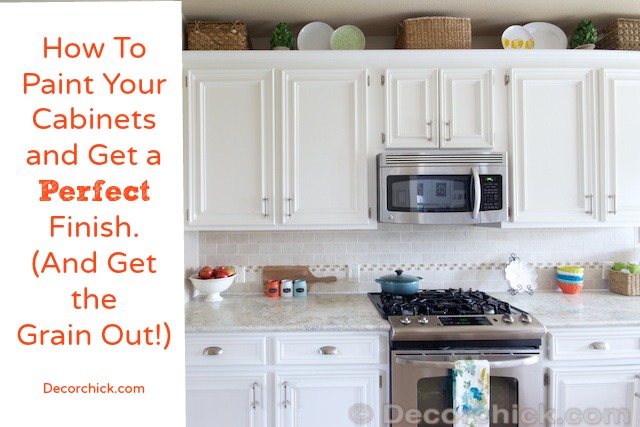 How To Paint Your Cabinets Like The Pros And Get Grain Out Decor - What Kind Of Paint Do You Use On Oak Cabinets