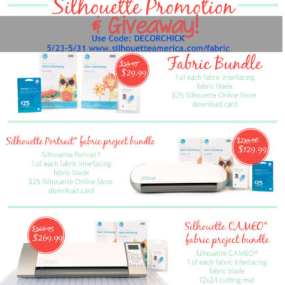 Silhouette Giveaway and Special Fabric Promotion!