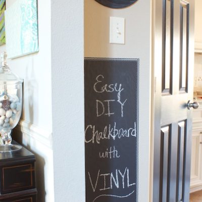 Easy DIY Chalkboard in the Kitchen, and a Silhouette Cameo Giveaway