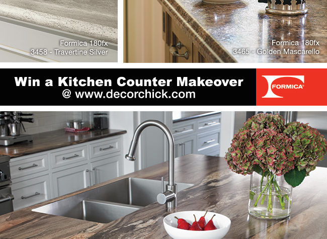Kitchen Countertop Makeover Giveaway with Formica | www.decorchick.com