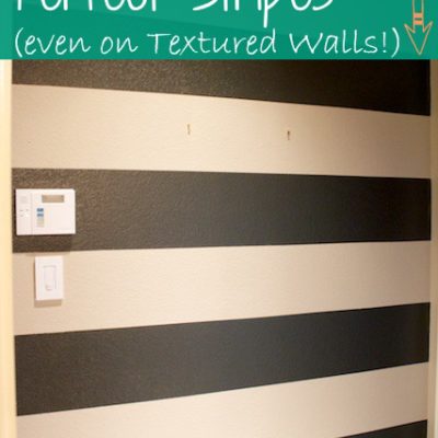 How To Paint The Perfect Stripes Tutorial, and Painting Stripes on Textured Walls | www.decorchick.com