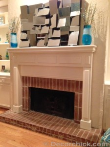 A Fireplace and Mantel Makeover - Decorchick!