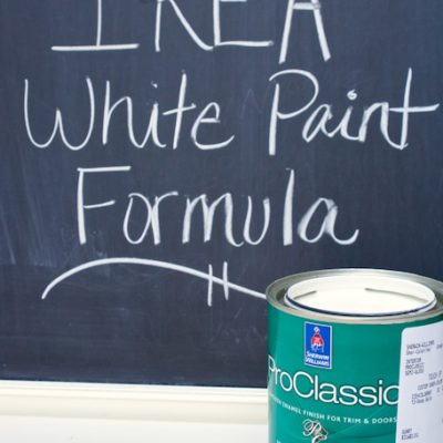 IKEA White Paint Formula