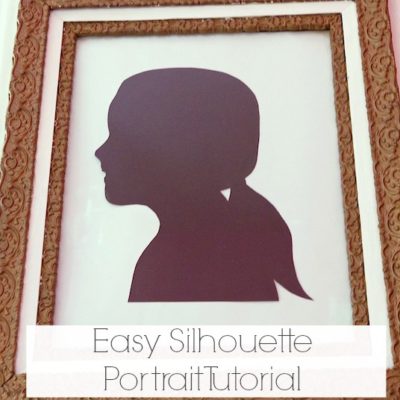 How To Make A Silhouette Portrait {Old School Style}