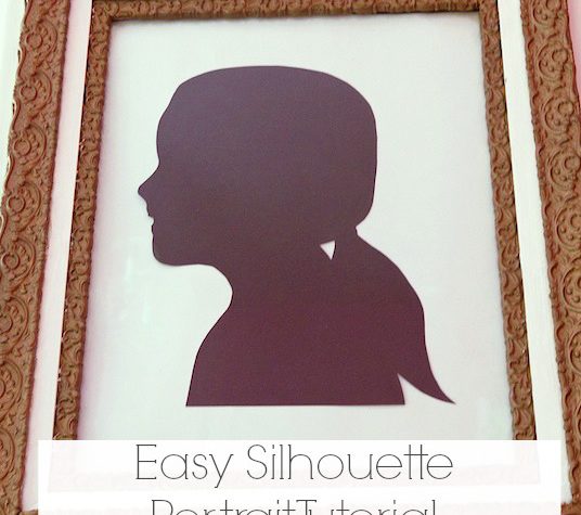 How to Make Silhouette Portrait | www.decorchick.com