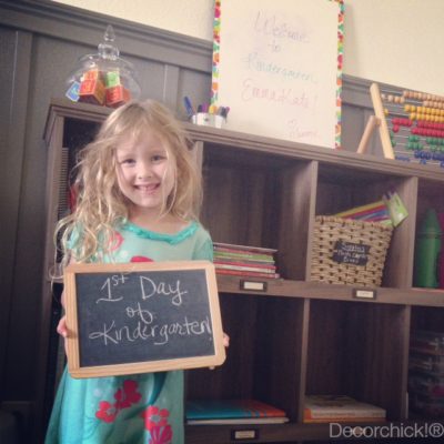 First Day of Kindergarten | Decorchick!®