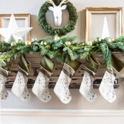 Green and Gold Mantel | Decorchick!®