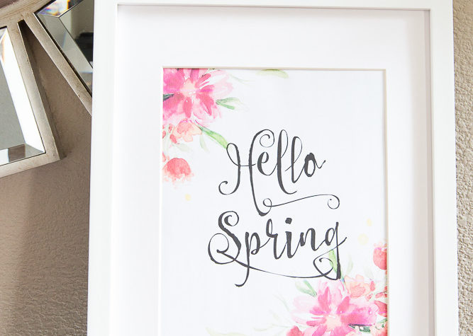 Hello Spring Printable | Decorchick!®