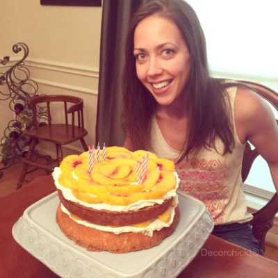 The Best Peaches and Cream Cake Ever! | Decorchick!®