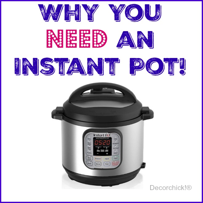 Why You Need An Instant Pot NOW!!! - Decorchick!