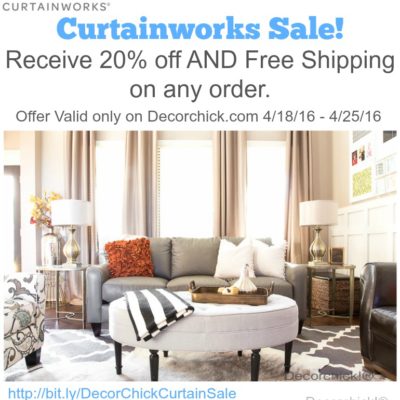 Curtainworks Sale, only at Decorchick.com | Decorchick!®